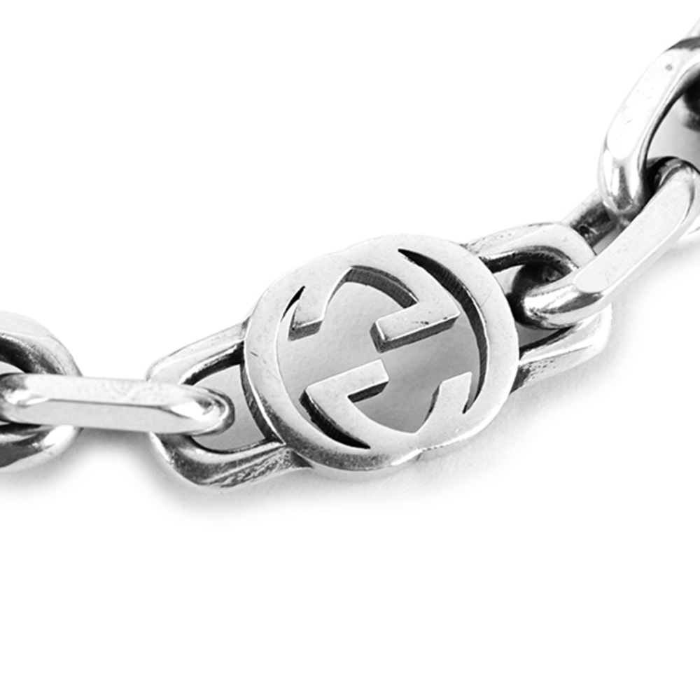 Gucci G Silver Interlocking Bracelet - image 3